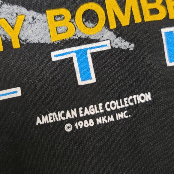 B2 Advanced Technology Bomber Stealth Black XL Cotton Shirt American Eagle 1988 - Picture 7 of 16
